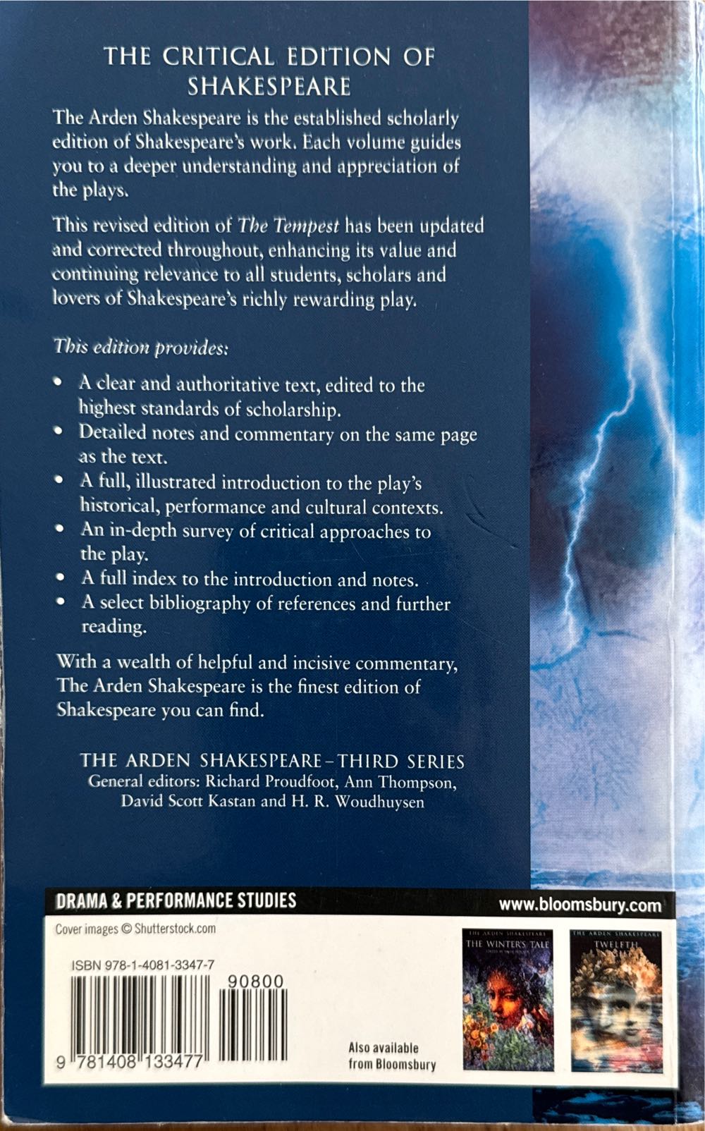 The Tempest - William Shakespeare (Arden Shakespeare - Paperback) book collectible [Barcode 9781408133477] - Main Image 2