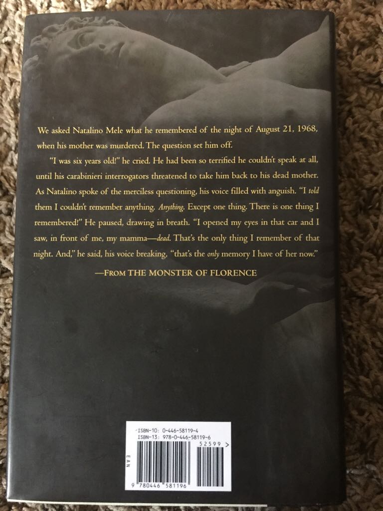 The Monster Of Florence - Douglas Preston (Grand Central Publishing - Hardcover) book collectible [Barcode 9780446581196] - Main Image 2
