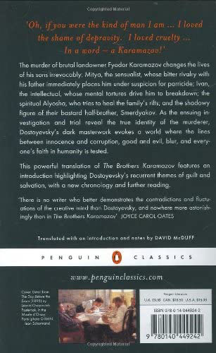 ACP The Brothers Karamazov - Fyodor Dostoyevsky (Penguin UK - Paperback) book collectible [Barcode 9780140449242] - Main Image 2