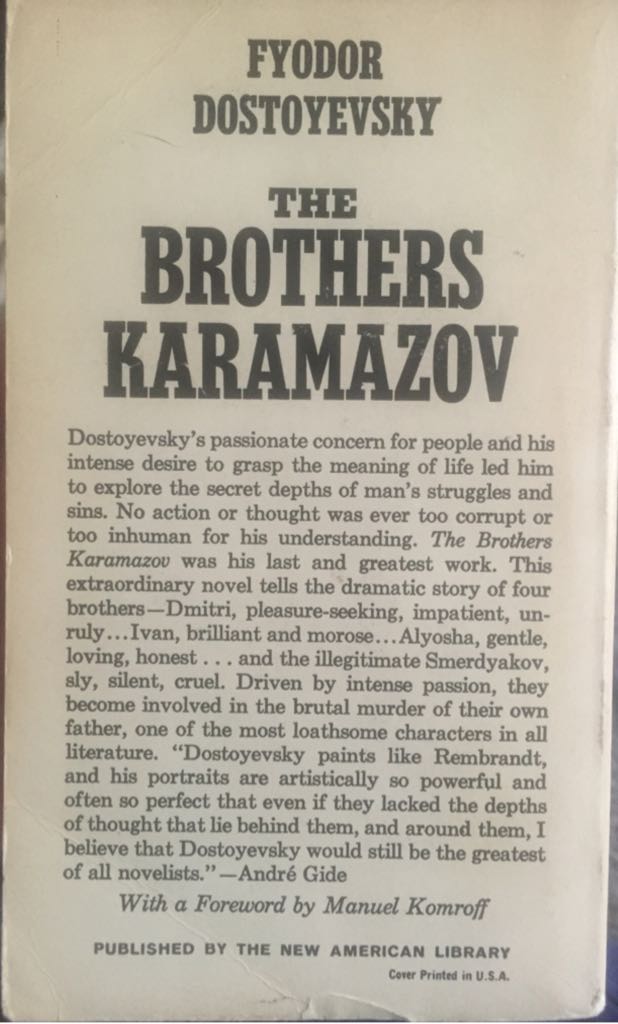 The Brothers Karamazov - Fyodor Dostoyevsky book collectible - Main Image 2