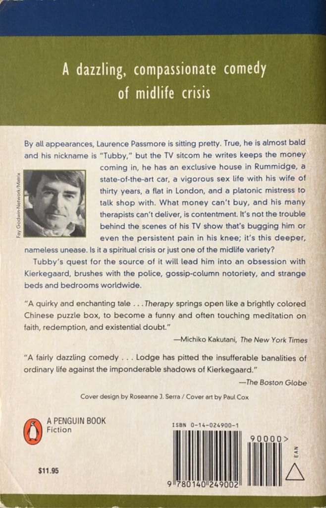 Therapy - David Lodge (A Penguin Book - Paperback) book collectible [Barcode 9780140249002] - Main Image 2