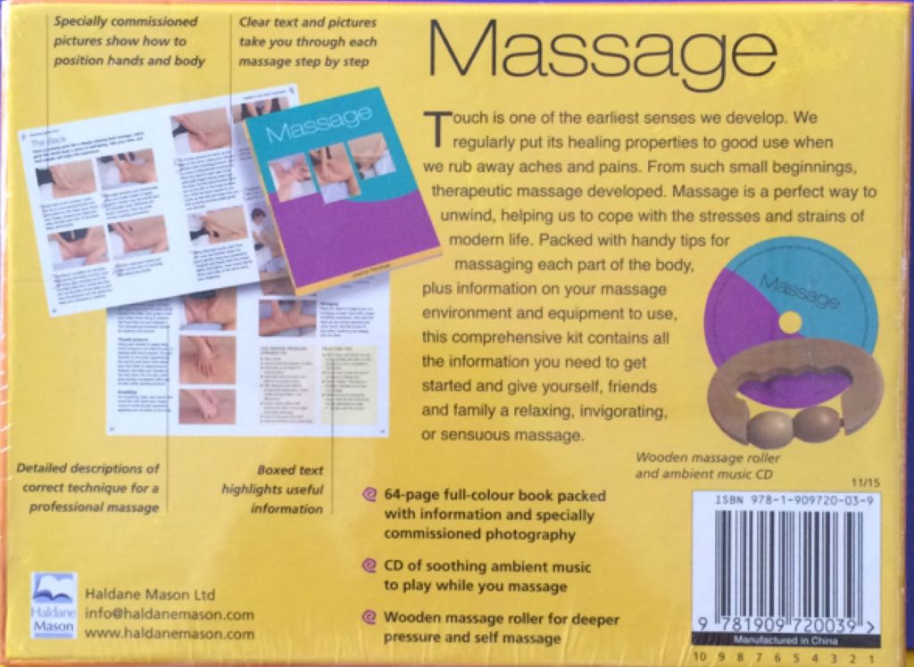 Massage  (Haldane Mason Ltd - Hardcover) book collectible [Barcode 9781909720039] - Main Image 2