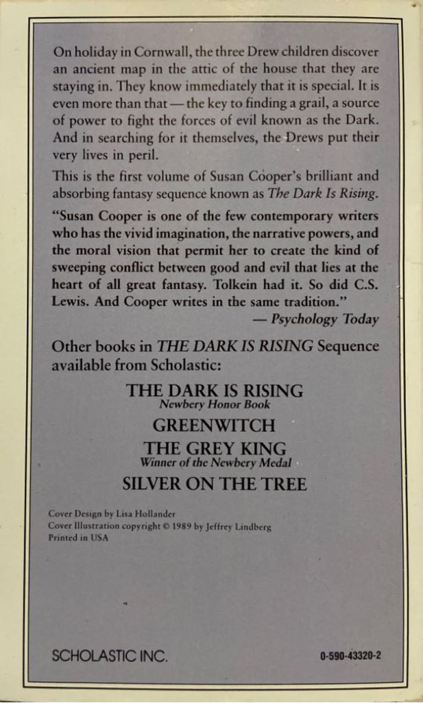 Over Sea, Under Stone - Susan Cooper (Scholastic - Paperback) book collectible [Barcode 9780590433204] - Main Image 2