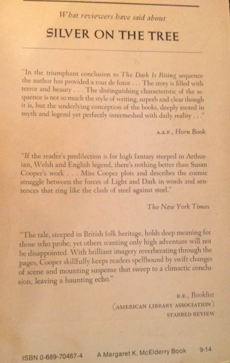 Silver on the Tree  (Atheneum - Paperback) book collectible - Main Image 2