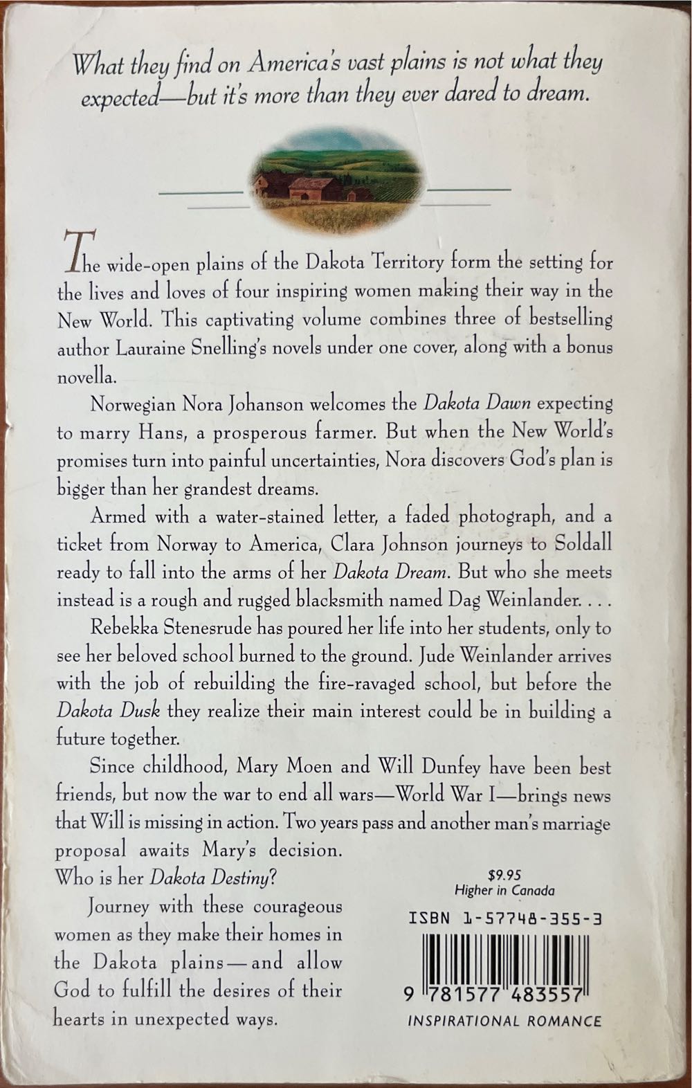 Dakota - Lauraine Snelling (Barbour Publishing, Inc. - Paperback) book collectible [Barcode 9781577483557] - Main Image 2