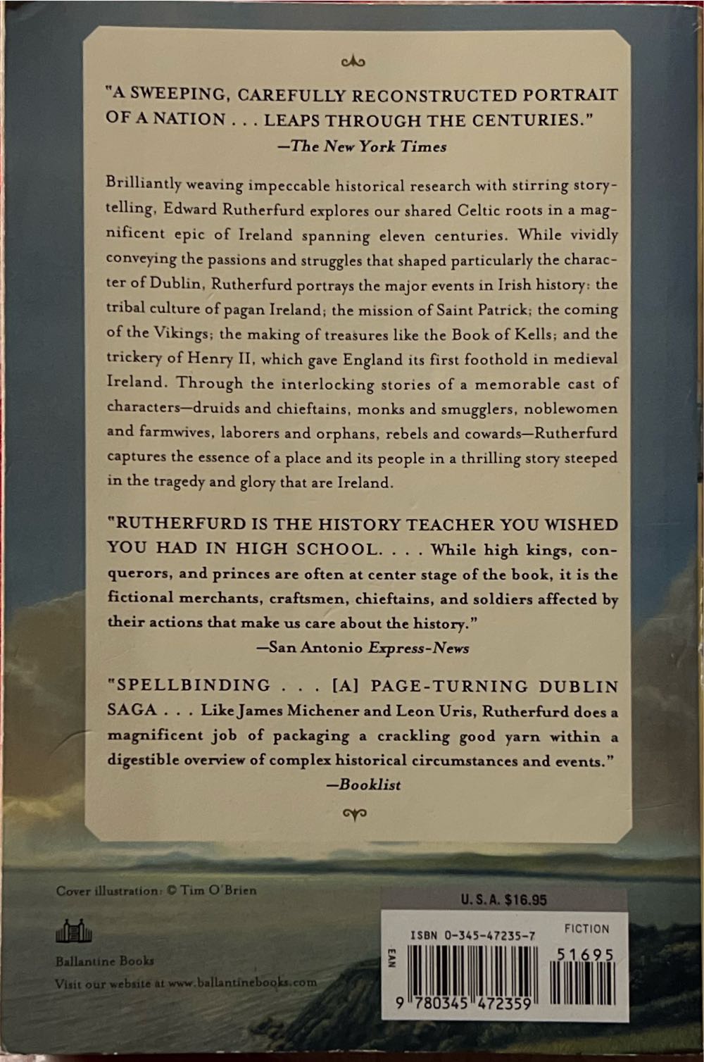 The Princes of Ireland - Edward Rutherfurd (Ballantine Books - Trade Paperback) book collectible [Barcode 9780345472359] - Main Image 2