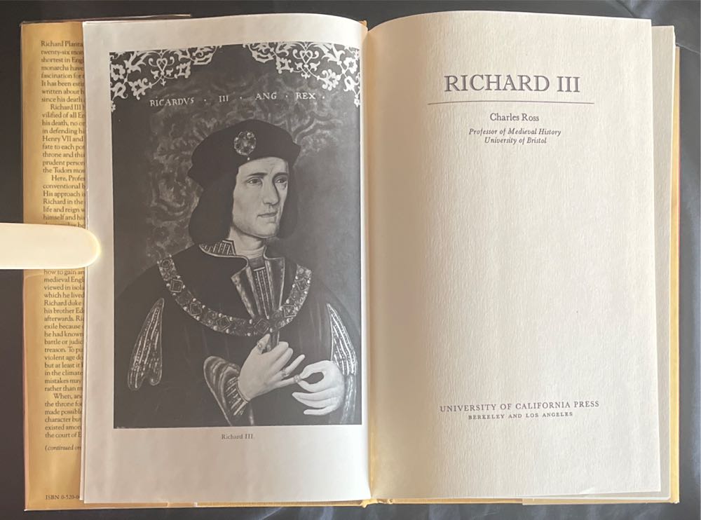 Richard III - Charles Ross (University Of California Press - Hardcover) book collectible [Barcode 9780520045897] - Main Image 4
