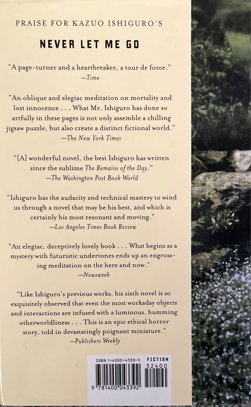 Never Let Me Go - Ishiguro, Kazuo (Alfred A. Knopf - Hardcover) book collectible [Barcode 9781400043392] - Main Image 2