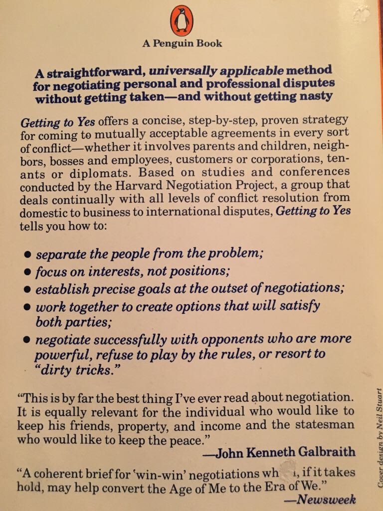 Getting To Yes  book collectible - Main Image 2