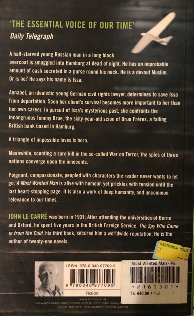 Most Wanted Man, A - John le Carré (Hodder & Stoughton - Paperback) book collectible [Barcode 9780340977095] - Main Image 2