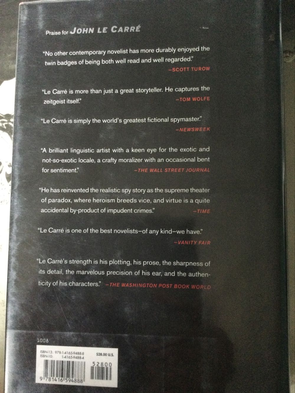 A Most Wanted Man - John Le Carre (Scribner - Hardcover) book collectible [Barcode 9781416594888] - Main Image 2