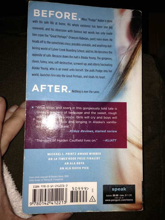 Looking For Alaska - John Green (Delacorte Books for Young Readers - Paperback) book collectible [Barcode 9780142412213] - Main Image 2