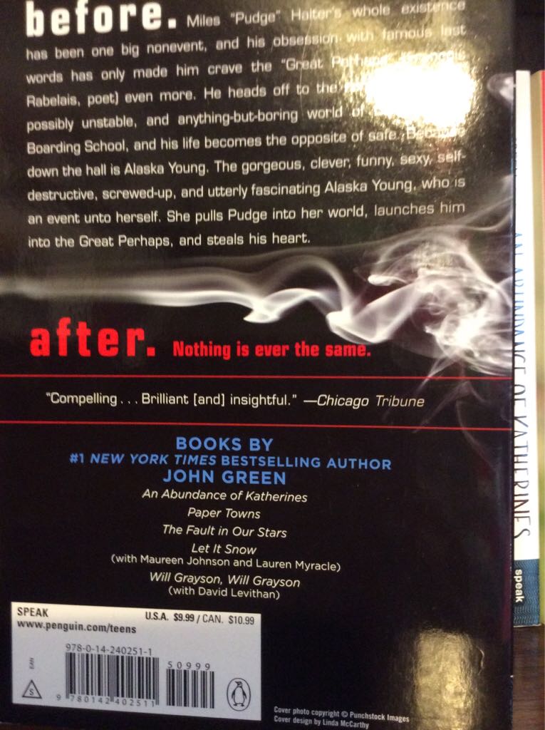Looking For Alaska  book collectible - Main Image 2