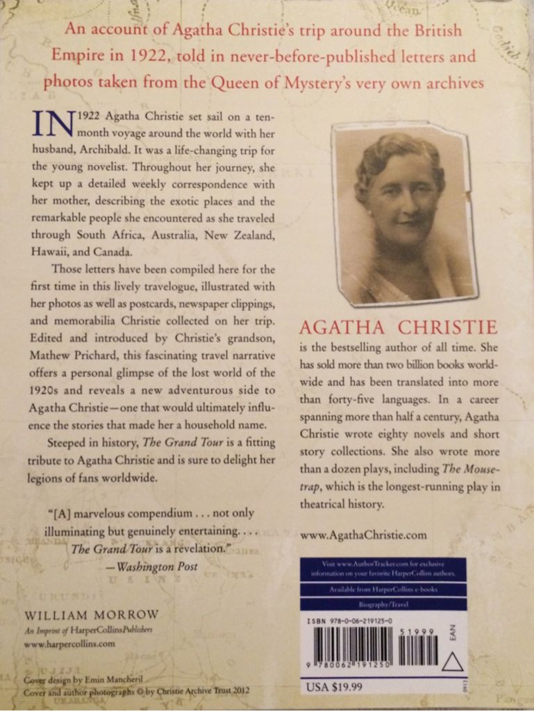 Grand Tour, The - Agatha Christie (William Morrow Paperbacks - Paperback) book collectible [Barcode 9780062191250] - Main Image 2