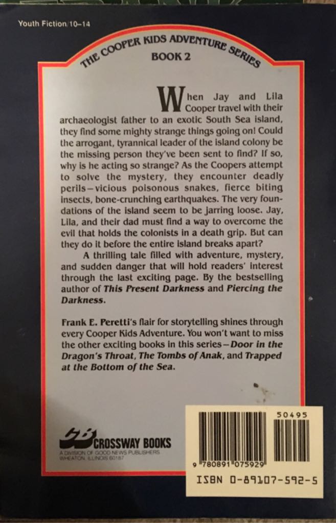 Cooper Kids Adventure Series #2: Escape From The Island Of Aquarius - Frank E. Peretti (Crossway Books - Paperback) book collectible [Barcode 9780891075929] - Main Image 2