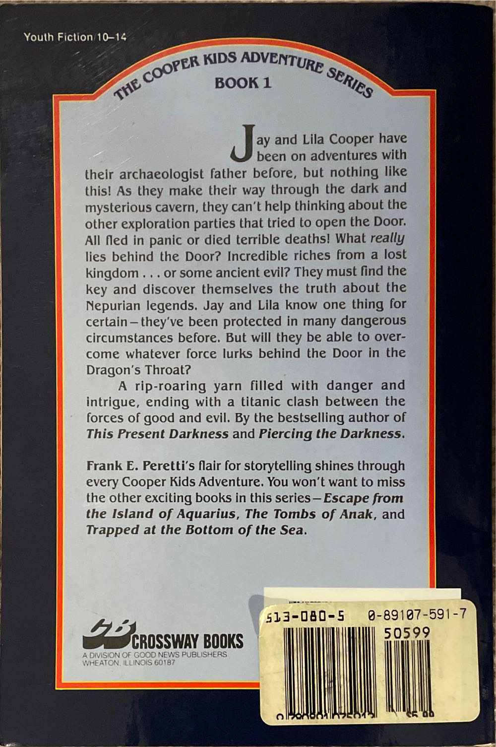 The Door in the Dragon’s Throat (The Cooper Kids Adventure Series #1) - Frank Peretti (Crossway Books - Paperback) book collectible [Barcode 9780891075912] - Main Image 2