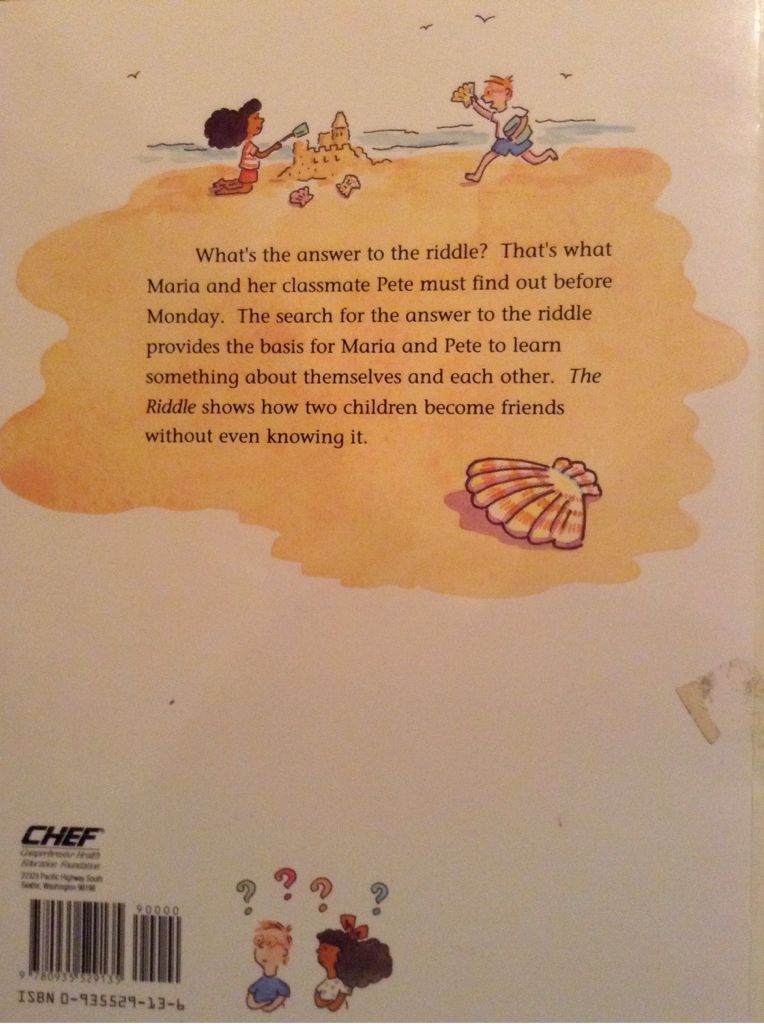 The Riddle  (Comprehensive Health Education) book collectible [Barcode 9780935529135] - Main Image 2