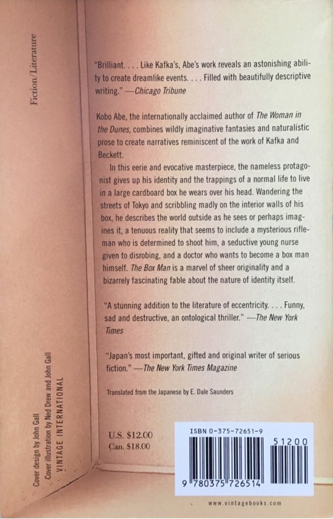 The Box Man - Kobo Abe (Vintage - Paperback) book collectible [Barcode 9780375726514] - Main Image 2