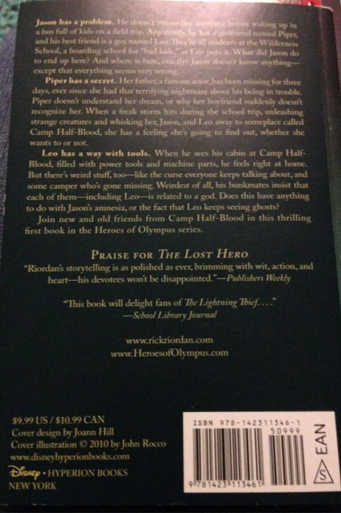 The Lost Hero  book collectible - Main Image 2