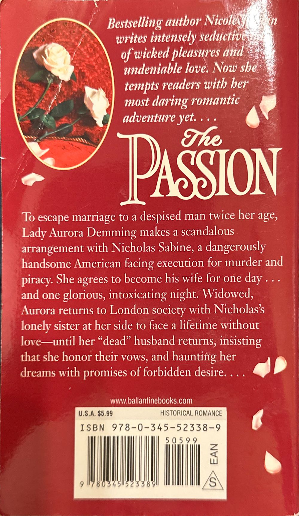 The Passion-discarded - Nicole Jordan (Ballantine Books - Paperback) book collectible [Barcode 9780345523389] - Main Image 2