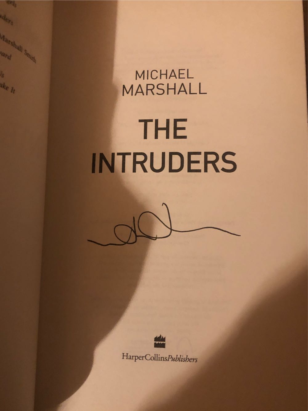 The Intruders - Michael Marshall (Hardcover) book collectible [Barcode 9780007209972] - Main Image 3