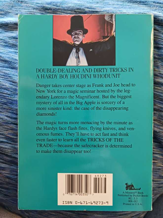 Tricks Of The Trade - Franklin W. Dixon (Simon & Schuster/Paula Wiseman Books - Paperback) book collectible [Barcode 9780671692735] - Main Image 2