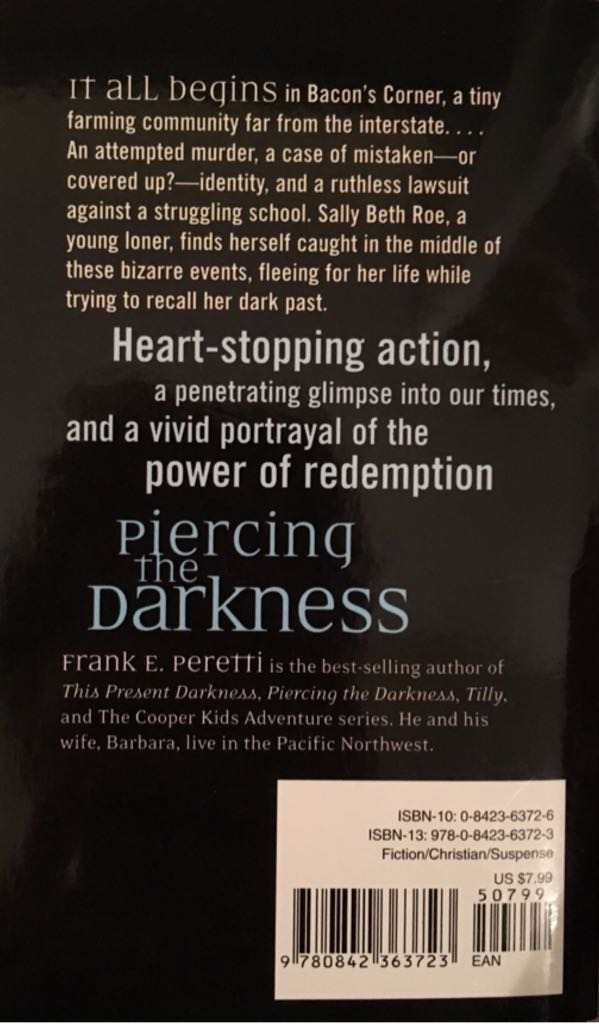 Piercing The Darkness - Frank E. Peretti (Living Books - Paperback) book collectible [Barcode 9780842363723] - Main Image 2