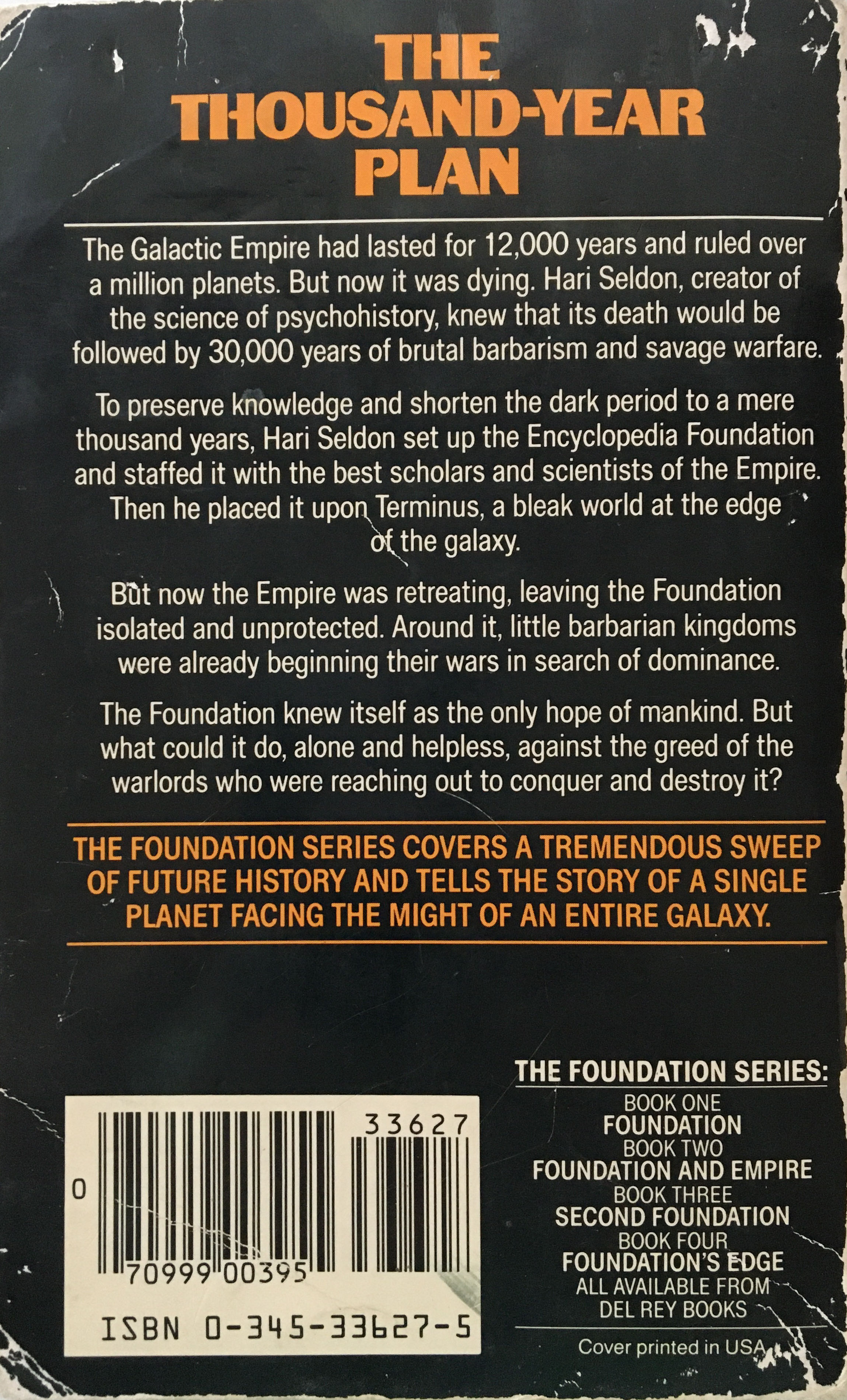 Foundation - Isaac Asimov (Del Rey - Paperback) book collectible [Barcode 9780345336279] - Main Image 2