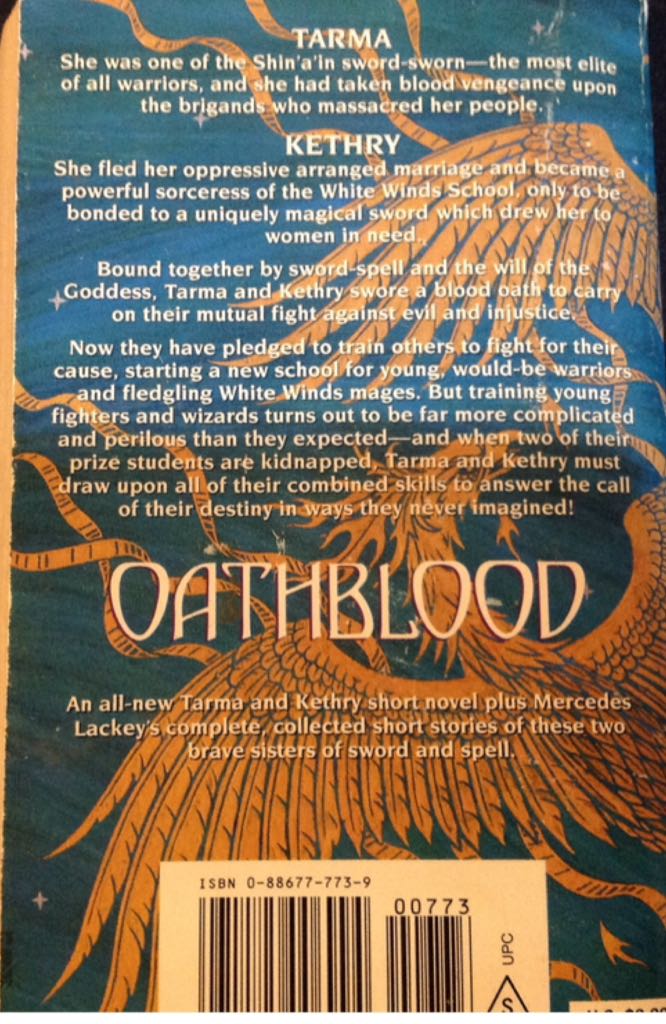 V24:VH3: Oathblood - Mercedes Lackey (Daw Books - Paperback) book collectible [Barcode 9780886777739] - Main Image 2