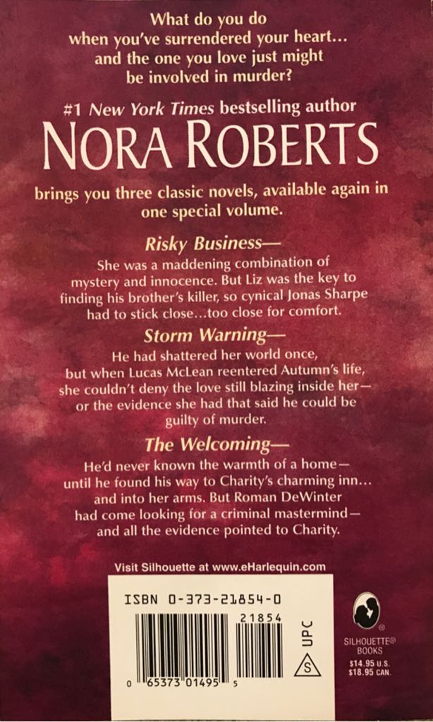 Storm Warning (also a standalone) - Nora Roberts (Silhouette - Paperback) book collectible [Barcode 9780373510047] - Main Image 2