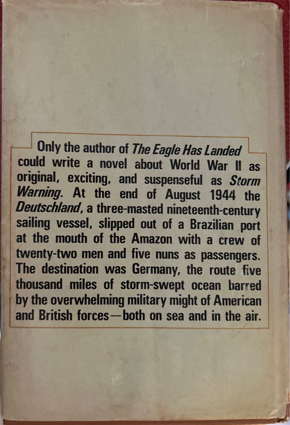 Storm Warning - Jack Higgins (Holt, Rinehart & Winston - Hardcover) book collectible - Main Image 2
