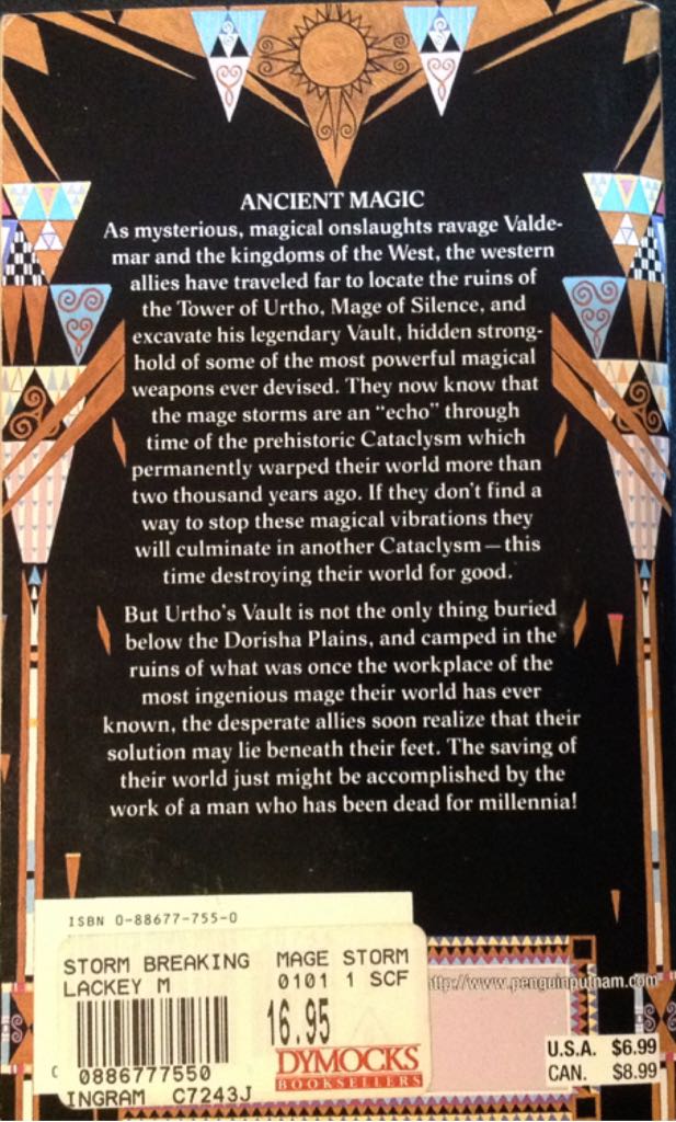 V37:MS3: Storm Breaking - Mercedes Lackey (Daw Fantasy - Paperback) book collectible [Barcode 9780886777555] - Main Image 2