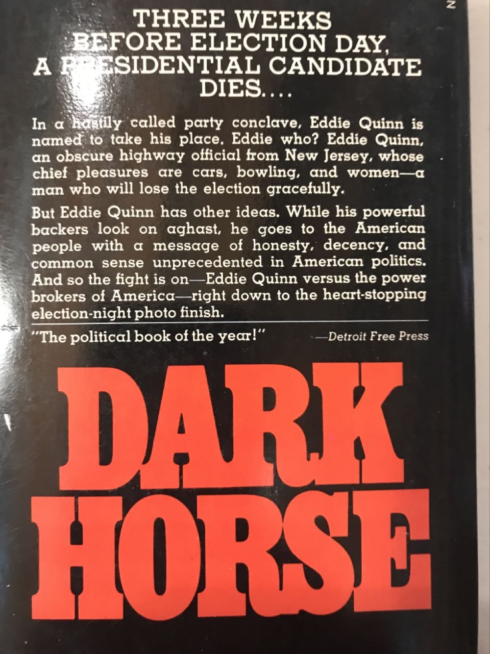Dark Horse - Fletcher Knebel (Pocket Books - Paperback) book collectible - Main Image 2
