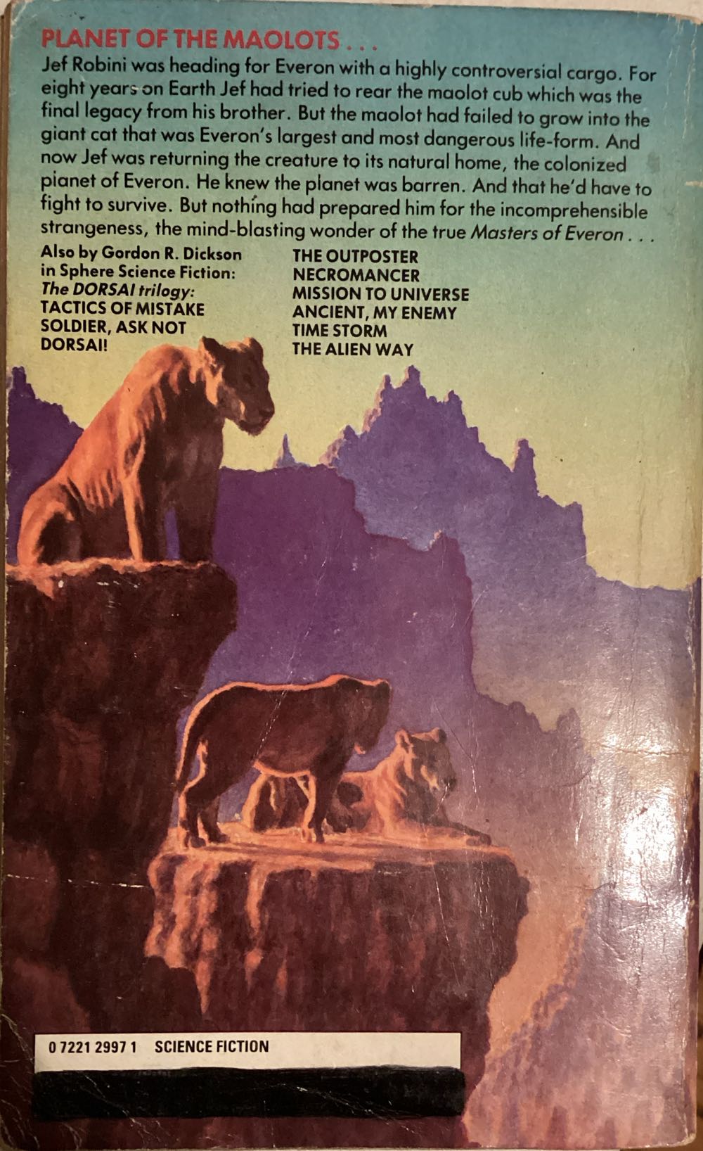 Masters Of Everon - Girdon R. Dickson (Sphere Books - Paperback) book collectible [Barcode 9780722129975] - Main Image 2