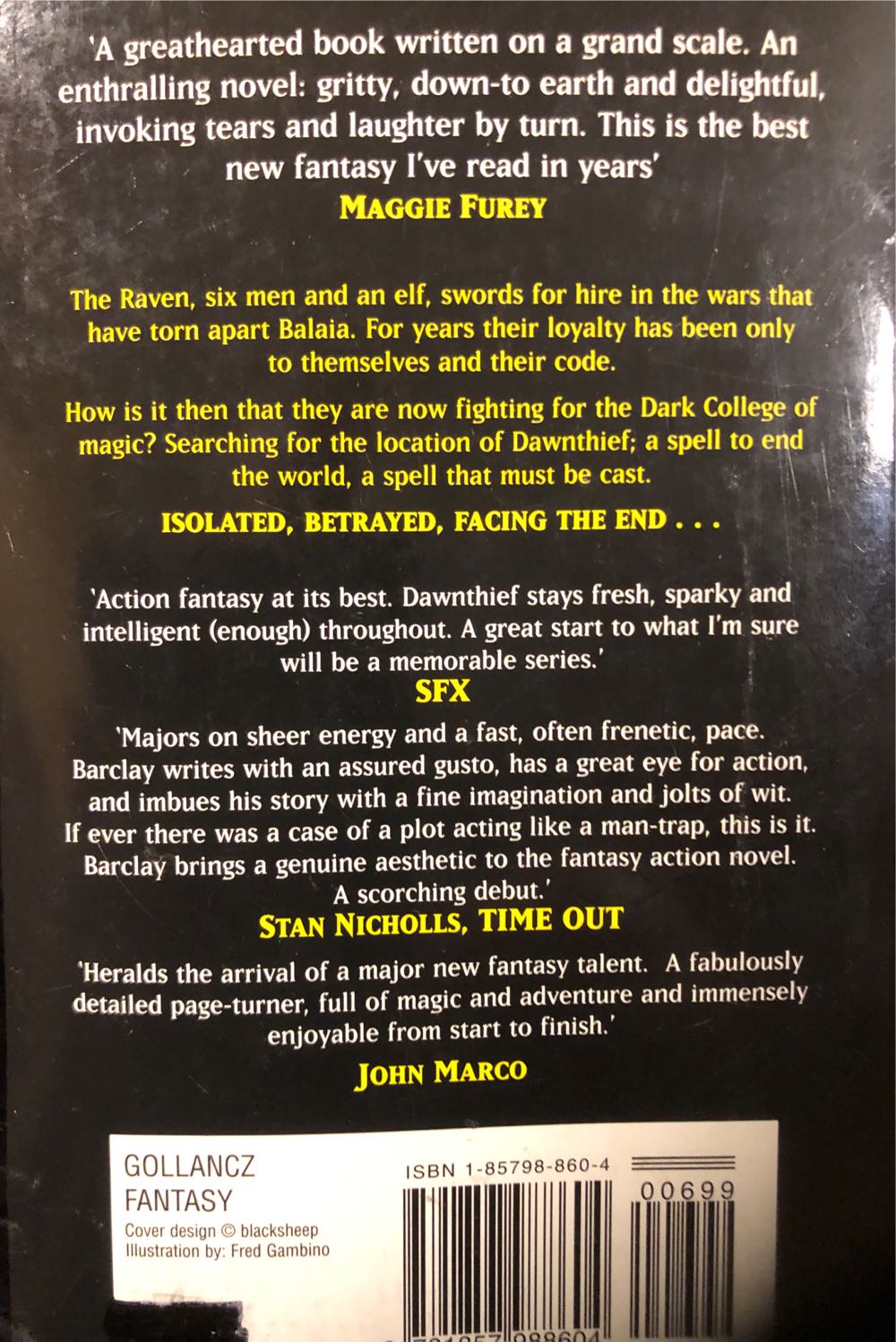 Dawnthief - James Barclay (Millennium - Paperback) book collectible [Barcode 9781857988604] - Main Image 2