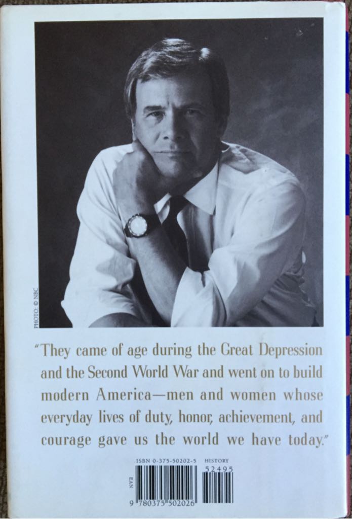 The Greatest Generation - Tom Brokaw (Random House Inc - Hardcover) book collectible [Barcode 9780375502026] - Main Image 2