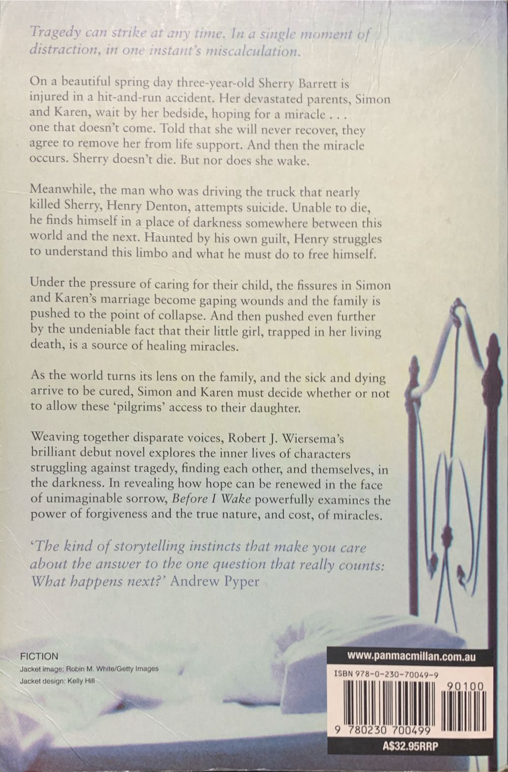 Before I Wake - Robert J. Wiersema (Macmillan - Trade Paperback) book collectible [Barcode 9780230700499] - Main Image 2