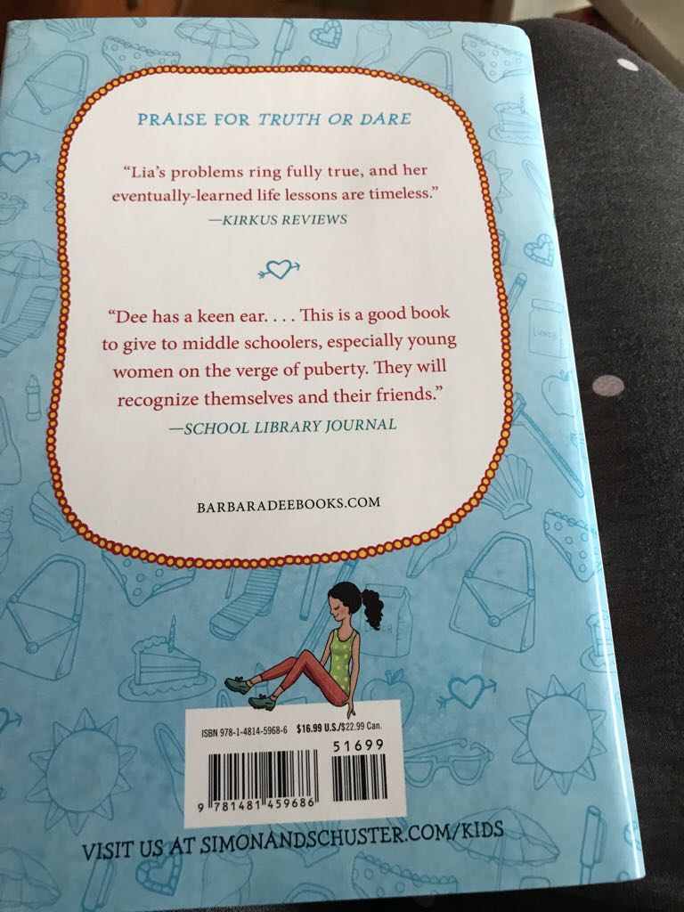 Truth Or Dare - Barbara Dee (Simon and Schuster) book collectible [Barcode 9781481459686] - Main Image 2