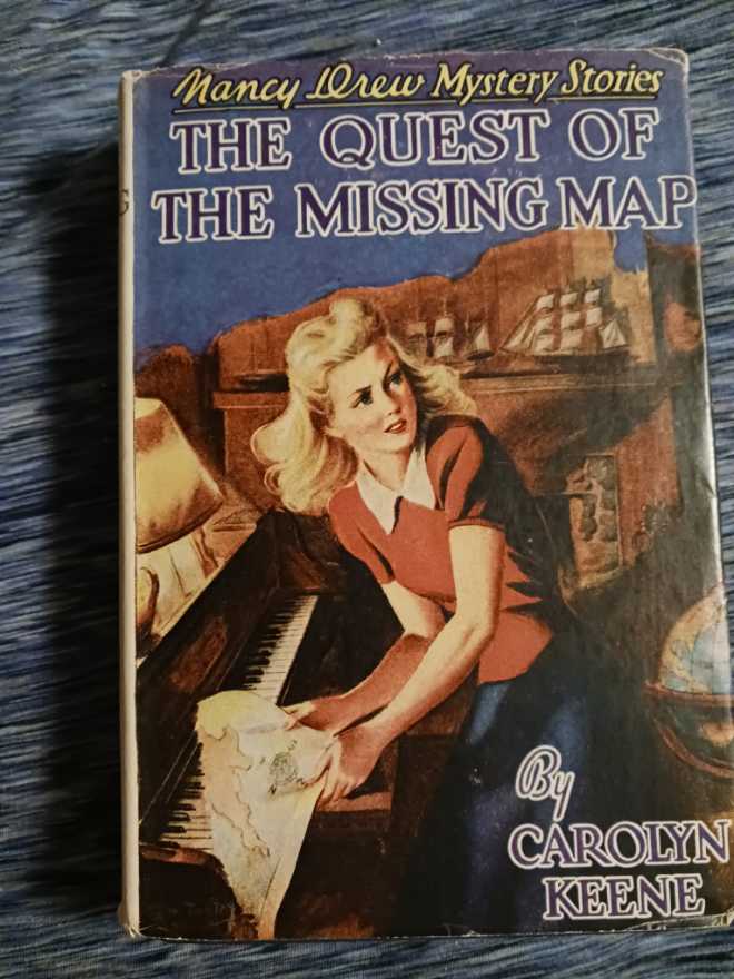 Nancy Drew #19: The Quest Of The Missing Map - Carolyn Keene (Grosset & Dunlap - Hardcover) book collectible [Barcode 9780448095196] - Main Image 3