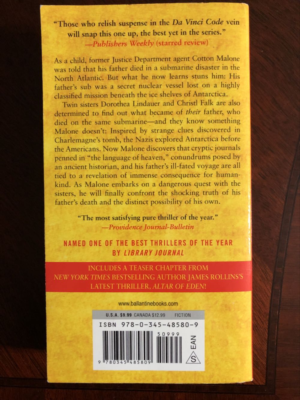 The Charlemagne Pursuit - Steve Berry (Ballantine Book - Paperback) book collectible [Barcode 9780345485809] - Main Image 2