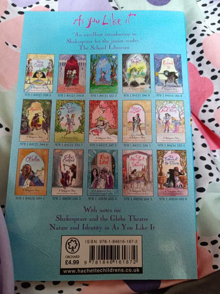 As You Like It - William Shakespeare (Orchard (NY) - Paperback) book collectible [Barcode 9781846161872] - Main Image 2