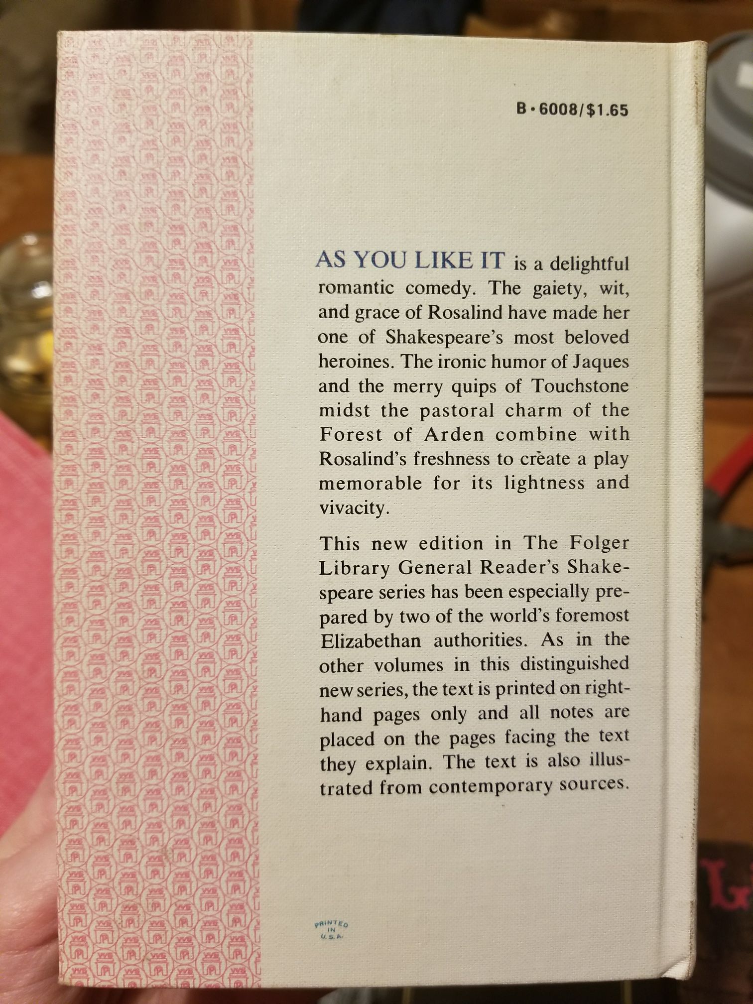 As You Like It - William Shakespeare (A Washington Square Press Book - Hardcover) book collectible - Main Image 2