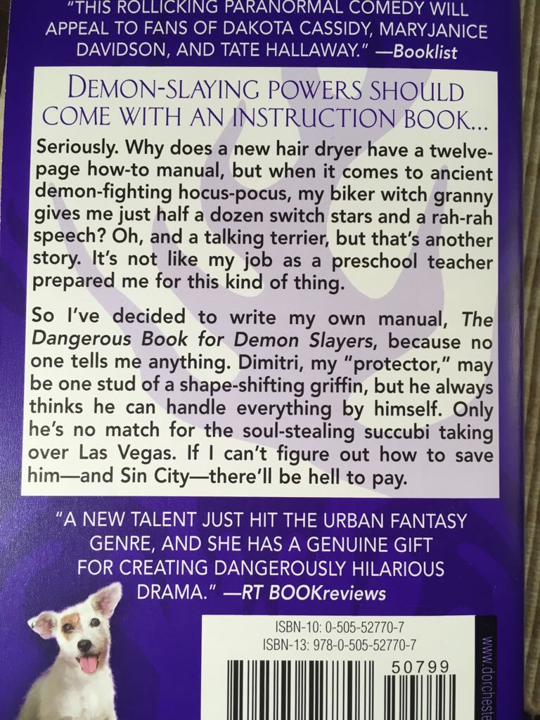 The Dangerous Book for Demon Slayers - Angie Fox (Love Spell - Paperback) book collectible [Barcode 9780505527707] - Main Image 2
