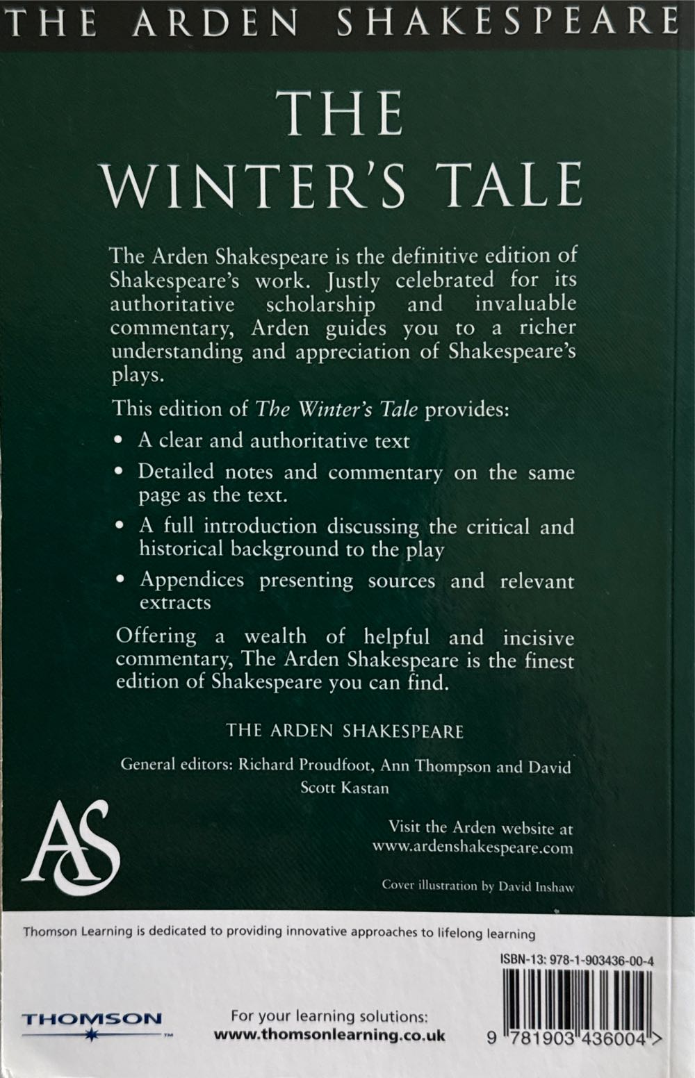 The Winters Tale - William Shakepeare (The Arden Shakespeare - Paperback) book collectible [Barcode 9781903436004] - Main Image 2