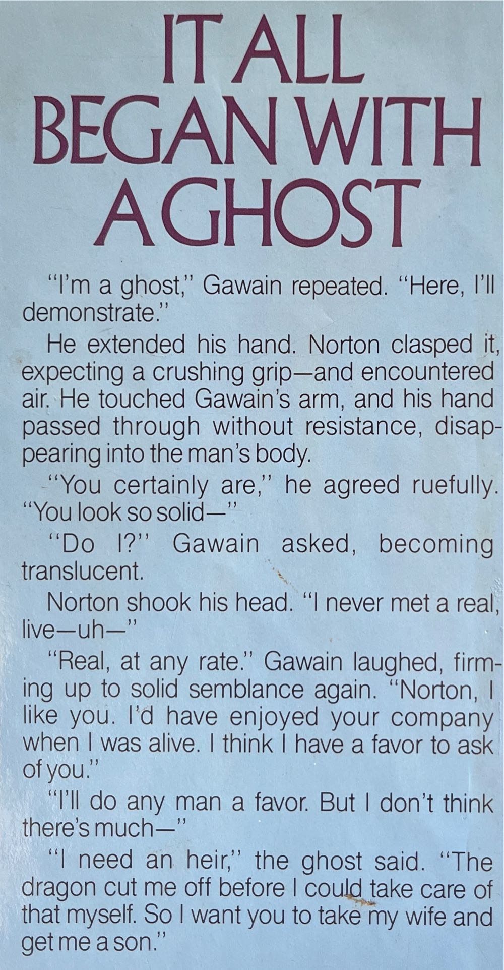 Bearing An Hourglass - Piers Anthony (Del Rey / Ballantine - Hardcover) book collectible [Barcode 0345313151] - Main Image 2