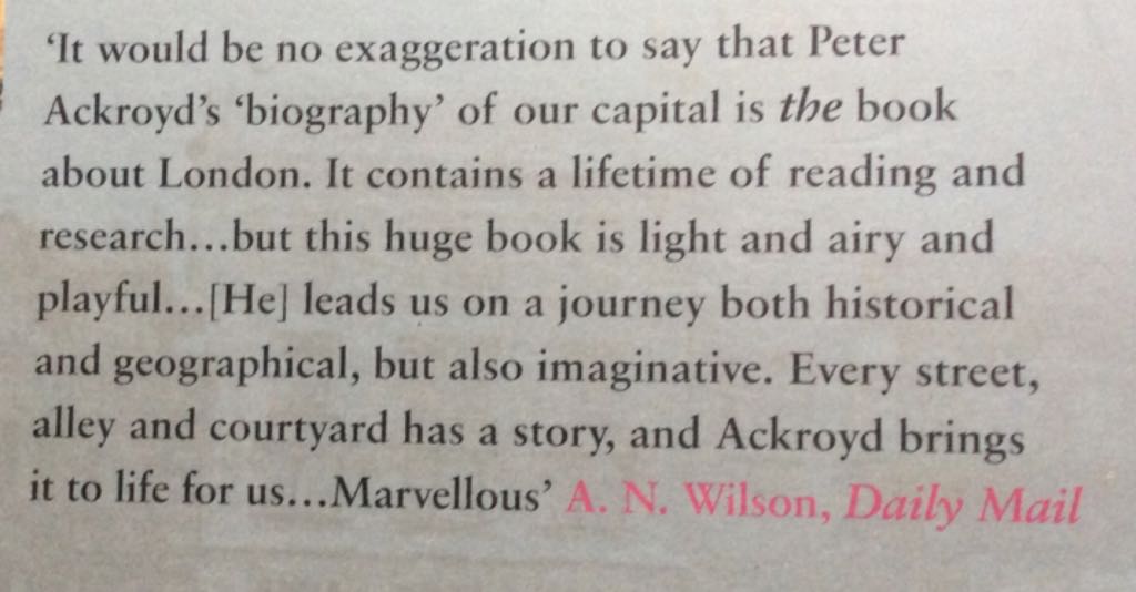 London: The Biography - Peter Ackroyd (Vintage Books - Paperback) book collectible [Barcode 9780099422587] - Main Image 2
