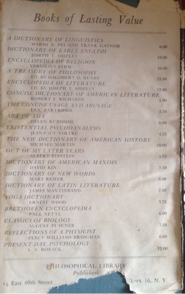 Existentialism and Human Emotions - Sartre, Jean-Paul (Philosophical Library) book collectible - Main Image 2