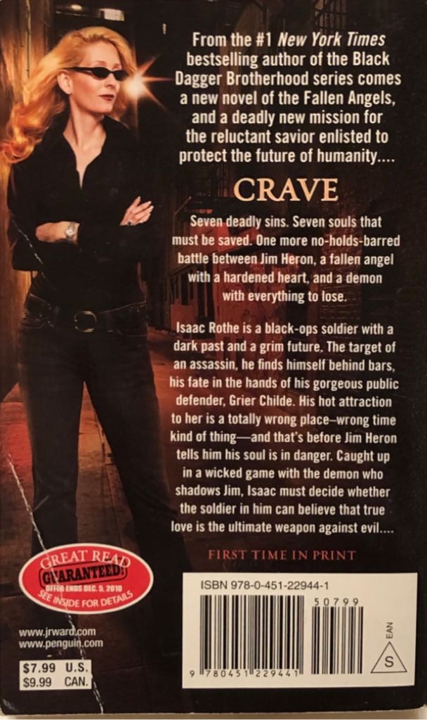 Crave - J.R. Ward (Signet - Paperback) book collectible [Barcode 9780451229441] - Main Image 2