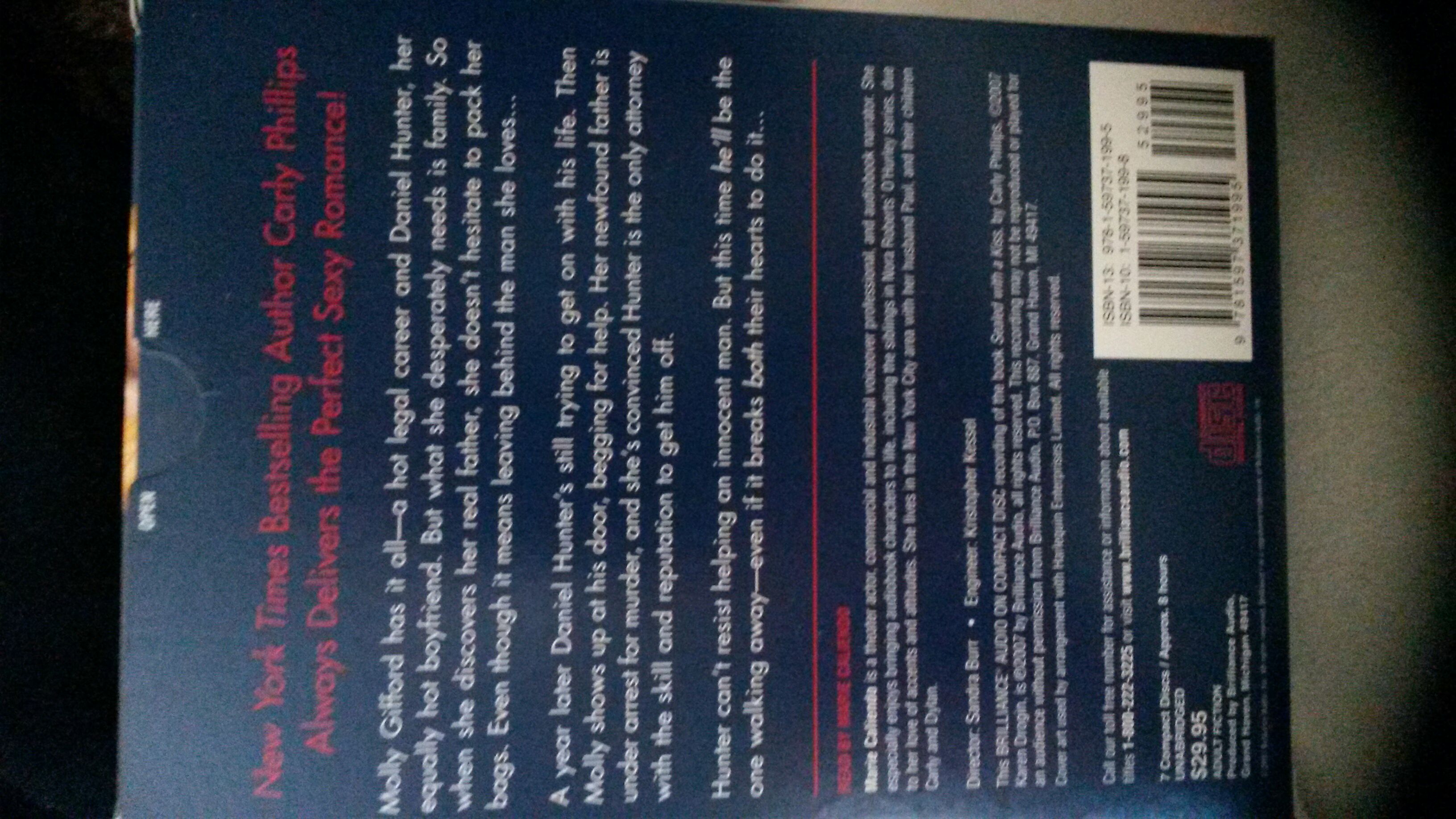 Sealed With A Kiss - Carly Phillips (HQN - Paperback) book collectible [Barcode 9780373772391] - Main Image 2