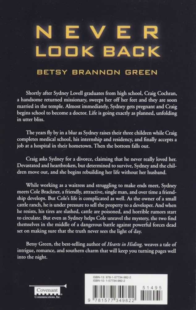 Never Look Back - Betsy Brannon Green (Covenant Communications, Inc. - Paperback) book collectible [Barcode 9781577349822] - Main Image 2